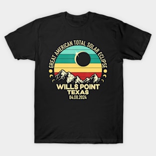 Wills Point Texas Total Solar Eclipse 2024 T-Shirt